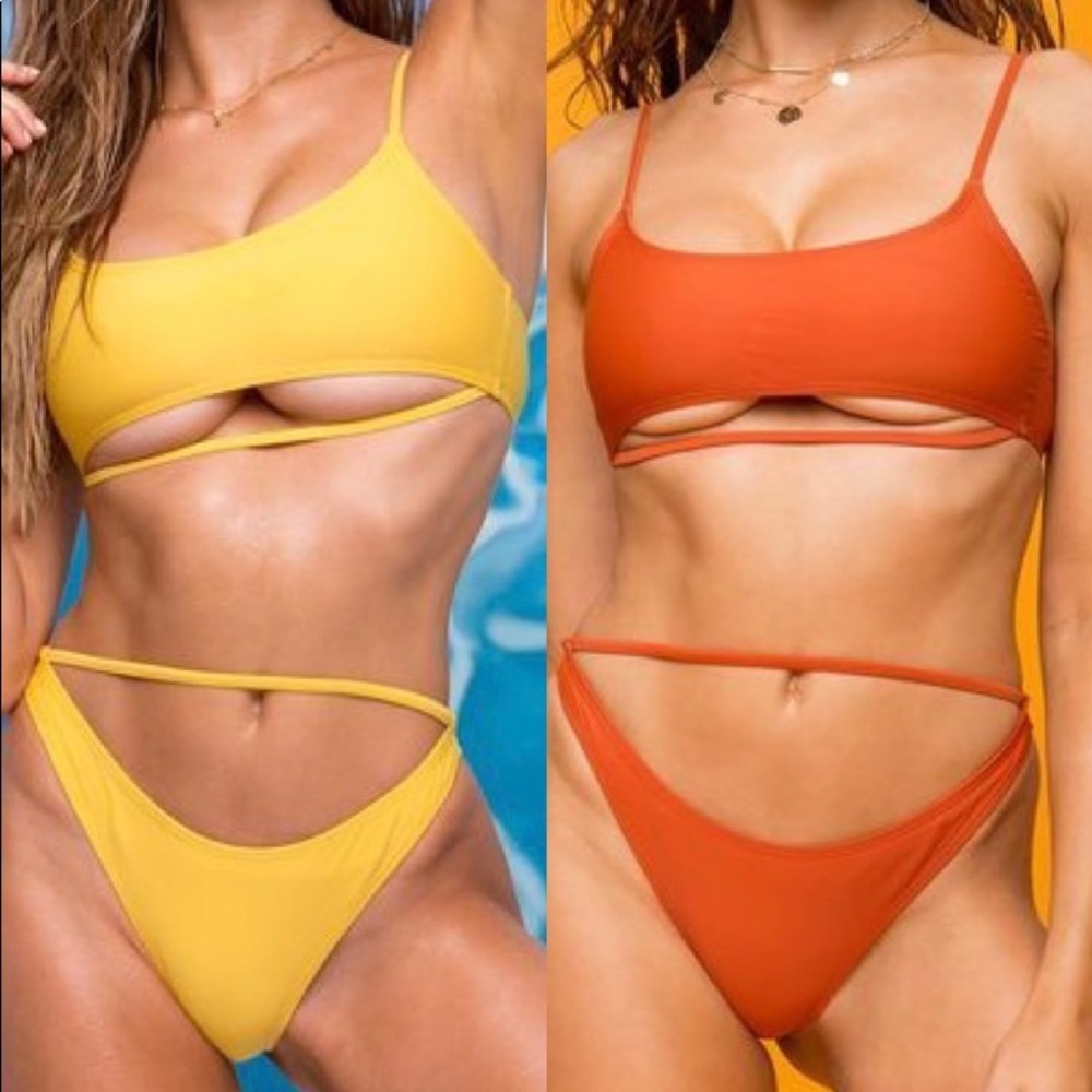 BUNDLE OF 2 STRAPPY HIGH WAISTED BIKINIS
